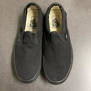 Black slip on vans